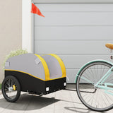 Bike Trailer Black and Yellow 45 kg Iron 94127