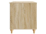 Desk with Shelf Sonoma 142.5 x 50 x 75 cm Engineered Wood 3414578