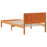 Bed Frame Brown 90 x 200 cm Solid Pine wood 872208