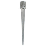 Ground Spikes 6 pcs Silver 8x8x91 cm Galvanised Steel 145411