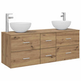 Bathroom Cabinet Set 3 pcs Artisan Oak 49.5 x 41 x 64.5 cm 3405818