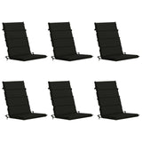 6-Piece High Back Bhair Cushions GEMERT 100% Polyester Black 946058