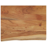 Wall Shelf 50x40x3.8 cm Rectangular Solid Wood Acacia Live Edge 370295