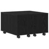 Coffee Table Black Oak 60 x 60 x 38 cm Engineered Wood 862625