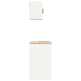 Garage Cabinets 2 pcs White Engineered Wood 3328332