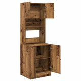 Kitchen Sideboard with Shelf 2 pcs Old Wood 60 x 50 x 180 cm 3365555
