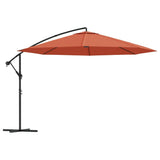 Cantilever Garden Parasol with Aluminium Pole 350 cm Terracotta 44508