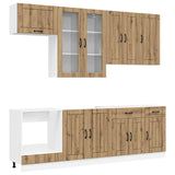 Kitchen Unit LUCCA 8 pcs Artisan Oak Engineered Wood 3438152