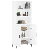 Highboard White 69.5x34x180 cm Engineered Wood 3189253