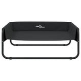 Elevated Dog Bed Anthracite Oxford Fabric and Steel 172602
