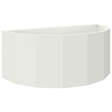 Planter White 90 x 45 x 35 cm Steel 883690