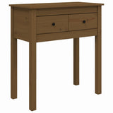 Console Table Honey Brown 70x35x75 cm Solid Wood Pine 814612