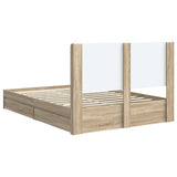Bed Frame with Storage and Headboard 3 pcs Engineered Wood 3414021