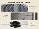 Wooden Tortoise House, Tortoise Enclosure with Clear Observation Window, Top Opening, Multiple T3398P617017