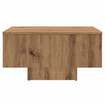 ZNTS Coffee Table Artisan Oak 60x60x31.5 cm Engineered Wood 856551