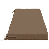 2-Piece Bench Cushions SOEST 2 pcs 100% Polyester Taupe 950245