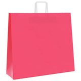 Paper Bags 250 pcs with Handles Pink 54x15x49 cm 4101906