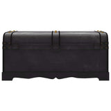 275394 Treasure Chest Wood Black 90x51x42 cm