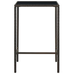 5 Piece Garden Bar Set Poly Rattan Brown 3064839