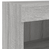7 Piece TV Wall Units with LED Grey Sonoma Engineered Wood 3216588