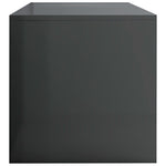 TV Cabinet High Gloss Grey 120x40x40 cm Engineered Wood 800044