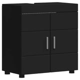 Bathroom Furniture Set TULUM 2 pcs Black 60 x 34 x 63 cm 3398015