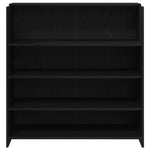 Reception Desk Black Oak 100x50x103.5 cm Engineered Wood 3324161