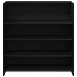 Reception Desk Black Oak 100x50x103.5 cm Engineered Wood 3324161