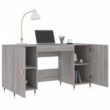Desk Grey Sonoma 140x50x75 cm Engineered Wood 829530