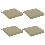 Seat Cushions SOEST 4 pcs 100% Polyester Light Green 944557