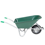 Wheelbarrow Green 90 L 150 kg Galvanised Steel and Plastic 4013466