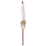Balinese Parasol Cream 215 x 215 x 260 cm Cotton and solid wood 42006453