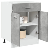 Drawer Bottom Cabinet Lyon Concrete Grey 60x46x81.5 cm Engineered Wood 856088