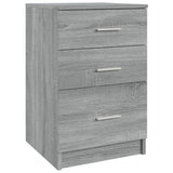 Bed Cabinet Grey Sonoma 40x40x63 cm Engineered Wood 820521