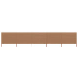 5-panel Wind Screen Fabric 600x120 cm Taupe 47163