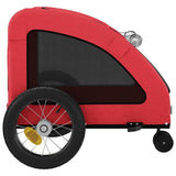 Pet Bike Trailer Red Oxford Fabric and Iron 93971