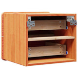 Bedside Table 2 pcs Brown 39 x 34 x 33 cm Solid pinewood 873510