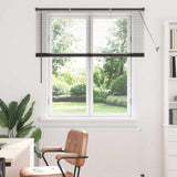 Venetian Blinds Black 130 x 125 cm Aluminium 42006127