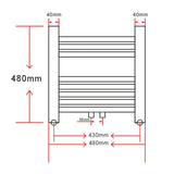 Bathroom Radiator Central Heating Towel Rail Curve 480 x 480 mm 140848