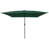 Garden Parasol Green 295 x 295 x 245 cm Polyester and Steel 42003653
