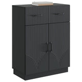 Sideboard with Drawer Black 66 x 34.5 x 87 cm Engineered Wood 895326