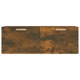 Wall Cabinet Smoked Oak 100x36.5x35 cm Engineered Wood 817609