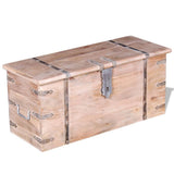 Two Piece Storage Chest Set Acacia Wood 244054