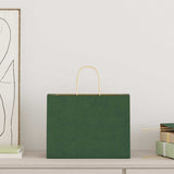 Paper Bags 250 pcs with Handles Green 32x17x25 cm 4101733