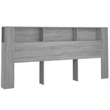 Headboard Cabinet Grey Sonoma 220x18.5x104.5 cm 817283