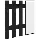 Wall-Mounted Coat Rack Wall-mounted Black Oak 100 x 10 x 100 cm 874508