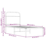 Bed Frame Without Mattress 90x190 cm Single Sonoma Oak Engineered Wood 4100250