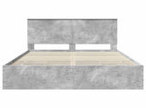 Bed Frame with Drawer Concrete Grey 150 x 200 cm Engineer Wood 3409450