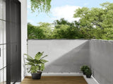 Balcony Screen Light Grey 120x700 cm 100% Polyester Oxford 4000018