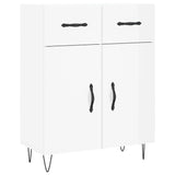 Sideboard High Gloss White 69.5x34x90 cm Engineered Wood 827974